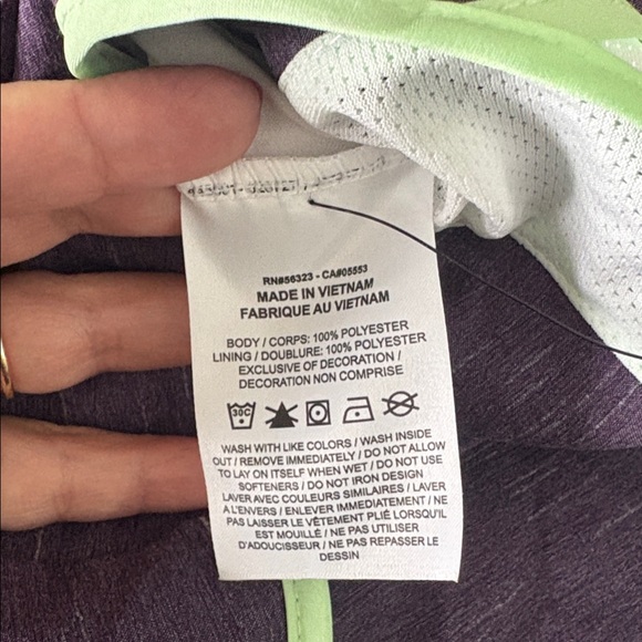 Nike Purple Mint Girl's Running Workout Athletic Shorts Standard Fit Sz M - Picture 6 of 6